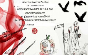 Fête d'Halloween au club ce samedi 2 novembre au gymnase à partir de 15 heures