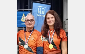 Sylvia Championne de France et Manuel Vice-Champion aux Championnats de France salle FFTL