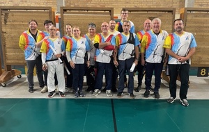 Archers de Cannes Ecluse en compétition salle à Fontainebleau