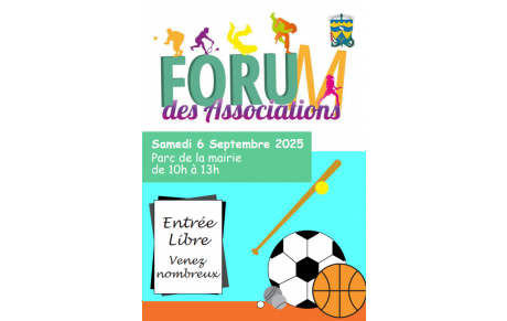 Forum des associations de Cannes Ecluse le samedi 6 septembre 2025