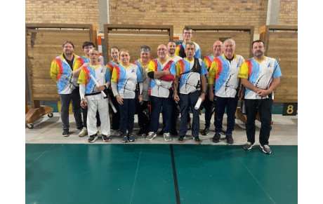 Archers de Cannes Ecluse en compétition salle à Fontainebleau